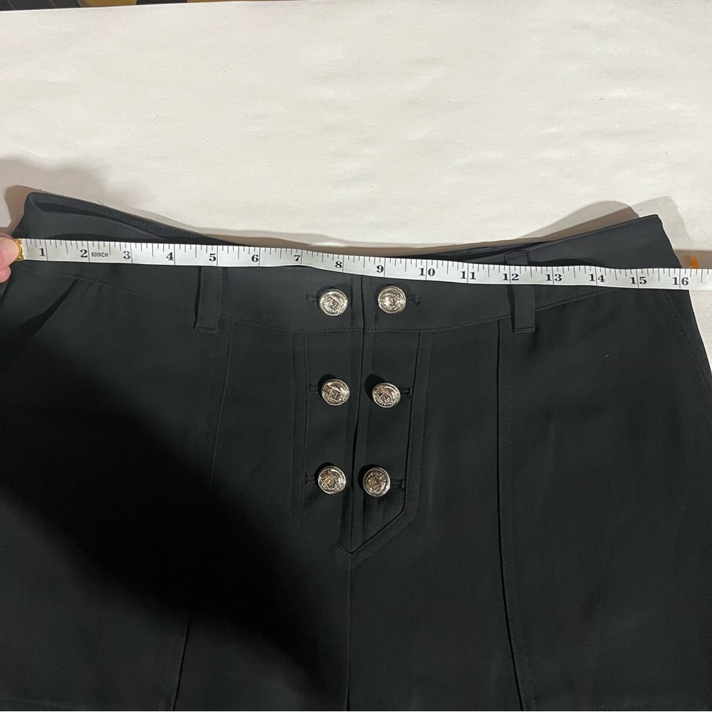 Karl Lagerfeld Black Wide-Leg Pants 8 - Picture 9 of 11
